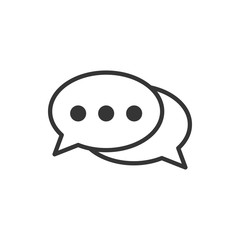Speech Bubble Chat Icon Vector Illustration