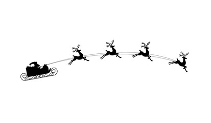 slitta di babbo natale, natale, notte di natale, volante, © xyz+