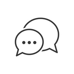 Speech Bubble Chat Icon Vector Illustration