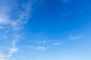 Naklejka premium beautiful land air atmosphere bright blue sky background abstract clear texture with white cloud.