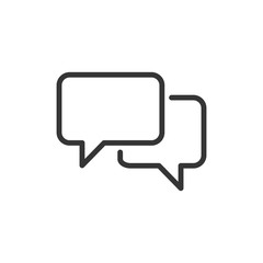 Naklejka premium Speech Bubble Chat Icon Vector Illustration