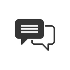Speech Bubble Chat Icon Vector Illustration