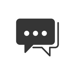 Speech Bubble Chat Icon Vector Illustration
