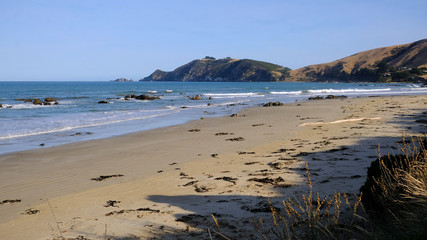 Kaka Point beach & Nugget Point headland, Catlins, Southland, New Zealand