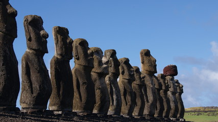 amazing idols and cave paintings of easter island