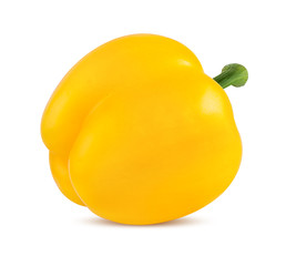 Yellow peppers  isolated.  With clipping path.