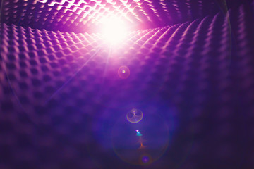 acoustic foam abstract background with glow light