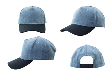 blue hat from different angles