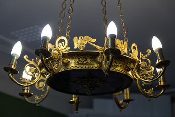 golden chandelier
