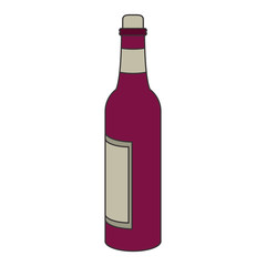 bottles of wine icon. flat design
