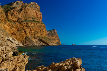 Fototapeta premium Acantilados de la Sierra Helada , Benidorm (Alicante)España