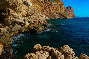 Fototapeta premium Acantilados de la Sierra Helada , Benidorm (Alicante)España