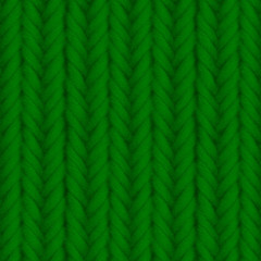 Green knitted seamless texture. 3D illustration