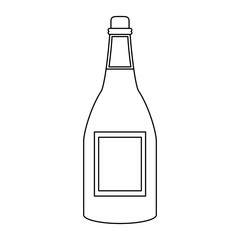 wine bottle icon image design