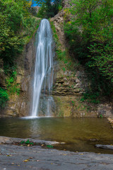 Fototapeta na wymiar Georgia. Waterfall in Tbilisi