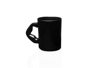 black strong mug