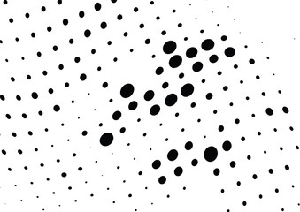 Abstract halftone wave dotted background. Halftone twisted grunge pattern, dot, circle.  Vector modern optical halftone pop art texture for poster, business card, cover, label mock-up, sticker layout