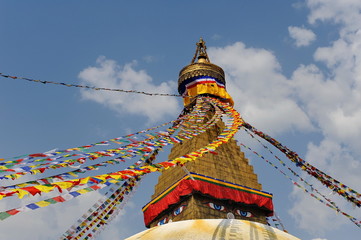 Souvenirs at the bazaar in Nepal.