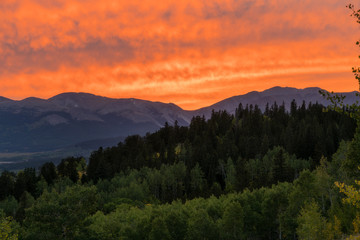 Fototapeta na wymiar Stunning Sunset in Colorado