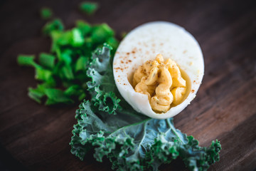 Deviled Eggs with Dipping Sauce