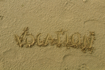 Sand on shore of south sea. Natural background
