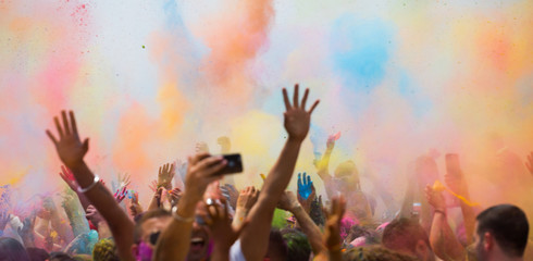 Peopl on Festival of colours