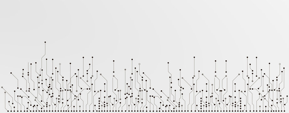 Abstract circuit board futuristic technology processing background