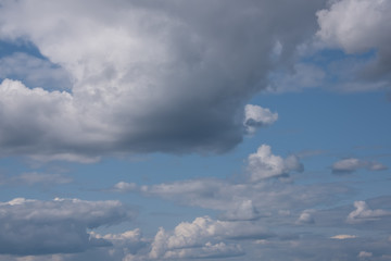Fototapeta na wymiar Clouds on blue sky . Background .