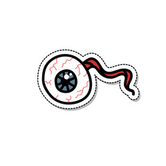 Obraz premium eye doodle icon, vector illustration