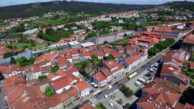 Fly above  Santiago de Compostela | Spain (aerial footage 4k)