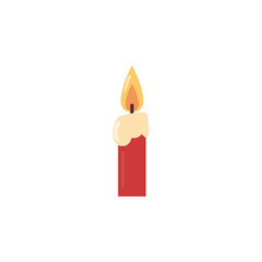 cartoon of candles on a white background