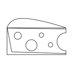 piece of cheese icon design