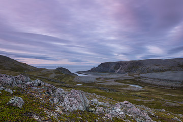 Norway, Finnmark. An evening landscape.