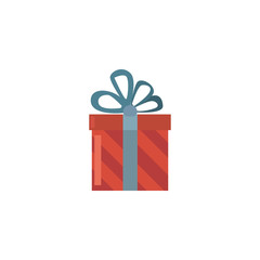 gift box with ribbon on white background