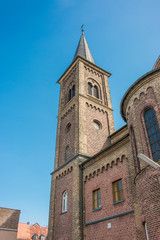 Fototapeta na wymiar Protestant church in Kaiserswerth (Kulturkirche ehemalige Stammhauskirche) Dusseldorf (Düsseldorf) North Rhine-Westphalia Germany