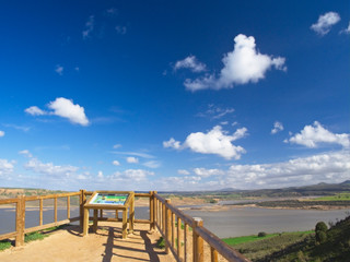 Fototapeta na wymiar Balcony the reservoir of Castrejon