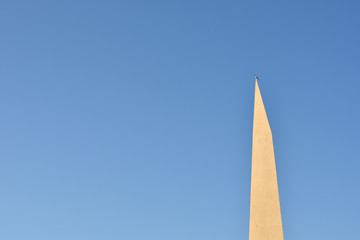 watching from the top in the obelisk