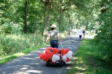 Junggesellinnenabschied mit Herz Luftballons