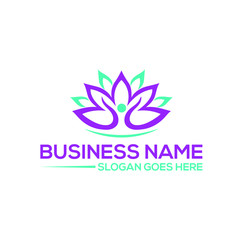 Yoga, wellness, spa, lotus logo design & full branding package