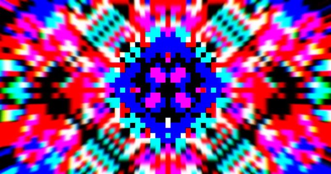 8 Bit Pixels Party. VJ Loop 4