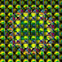 Fototapeta premium Digital art, abstract 3D objects, Germany