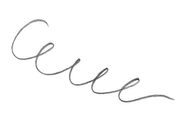 Hand drawn pencil scribble on white background