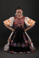 Slovak folklore. Slovakian woman.