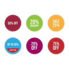Vector Sale vector label icons set design image