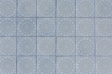 pared de mosaicos de bajo contraste