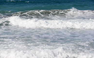 Wellen an der Küste von Kreta