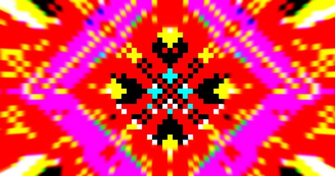 8 Bit Pixels Party. VJ Loop 19
