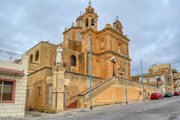Fototapeta na wymiar St Anthony of Padova Chapel, Mgarr, Goza island, Malta