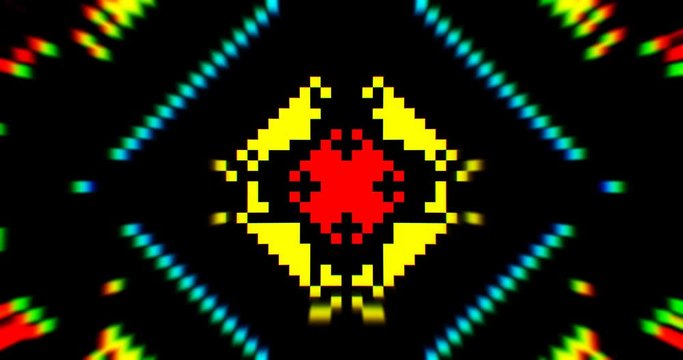 8 Bit Pixels Party. VJ Loop 21