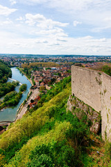 Citadel of Besancon and River Doubs in Bourgogne